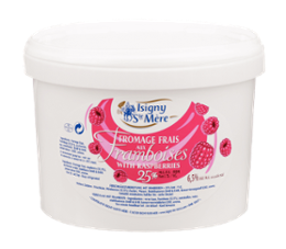 FROMAGE FRAIS FRAMBOISE SEAU 3KG X1