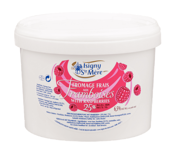 FROMAGE FRAIS FRAMBOISE SEAU 3KG X1