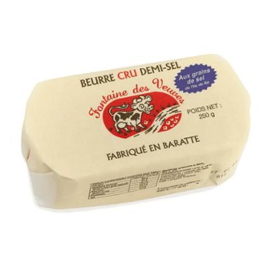 BEURRE CRU GRAIN DE SEL 250GX12